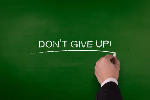 Word written by hand on blackboard — Stock Photo, Image