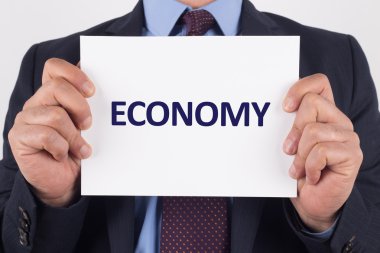 İşadamı gösteren kağıt