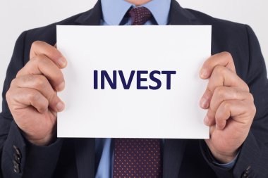 İşadamı gösteren kağıt