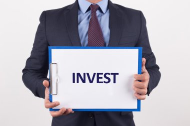 İşadamı gösteren kağıt