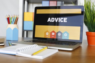 Tavsiye metin üstünde perde