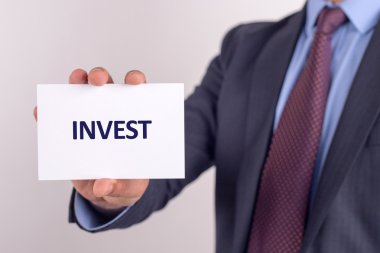 İşadamı gösteren kağıt