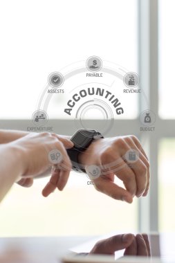 Simgeler ve anahtar kelimeler ile teknoloji kavramı