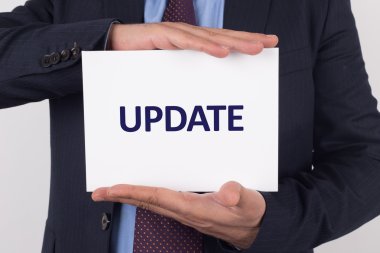 İşadamı gösteren kağıt