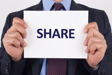 İşadamı gösteren kağıt