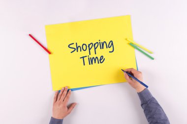 Sarı kağıda yazı el