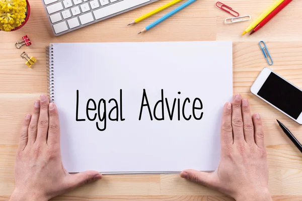 Legal Advice text on paper