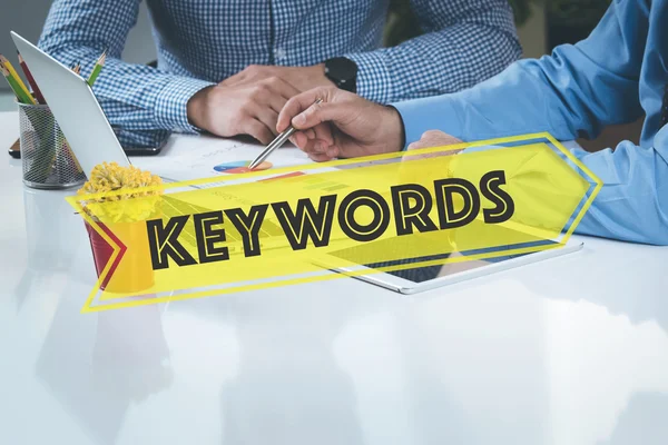 Two businessmen working on desk — Stock Photo, Image