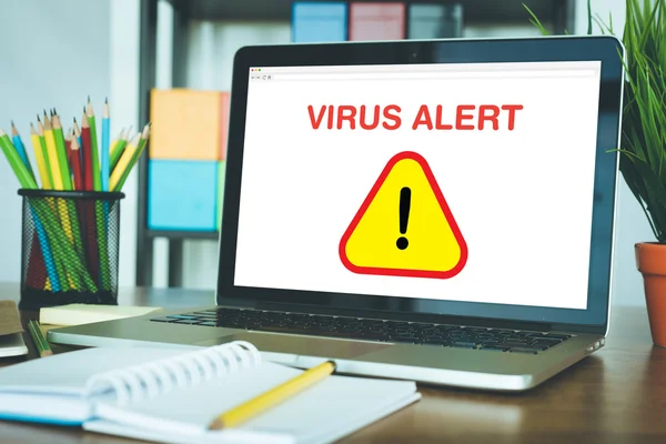 Señal de alerta de virus — Foto de Stock