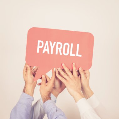 tutan kişi konuşma balonu yazılı