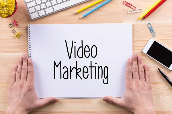 Video Marketing Concepto de texto —  Fotos de Stock
