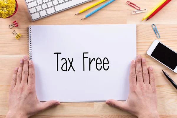 Tax free text — стоковое фото