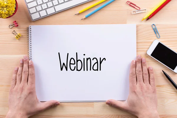 Webinar Concetto testo — Foto Stock