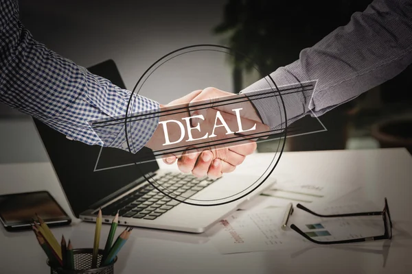 Affärsidé-avtalet partnerskap kommunikation — Stockfoto