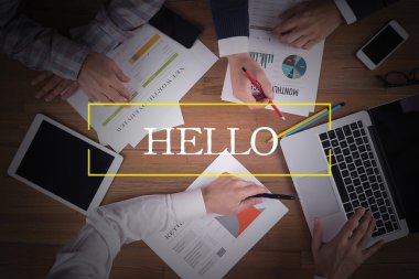 Ofiste çalışan iş ekibi.