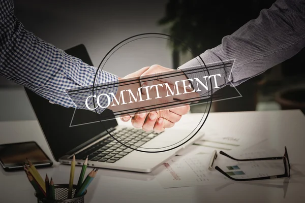 Üzleti megállapodás partnerség kommunikáció fogalma — Stock Fotó