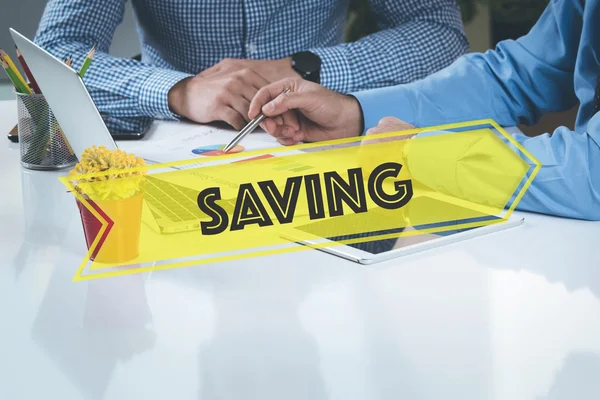 Ondernemers werken samen aan Bureau — Stockfoto