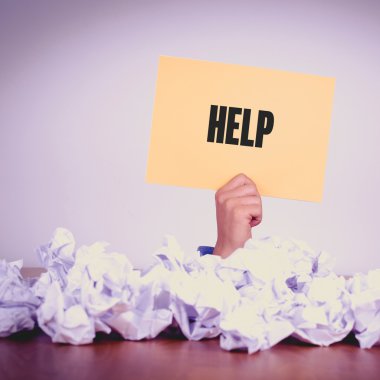 El tutma sarı kağıt