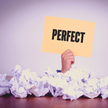 El tutma sarı kağıt