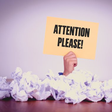 El tutma sarı kağıt