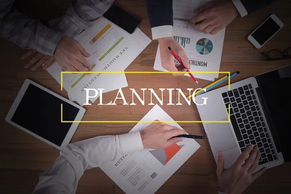 Business team working at desk — Stock Photo, Image