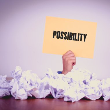 El tutma sarı kağıt