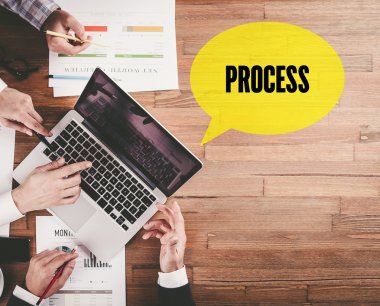 Ofiste çalışan iş ekibi. 