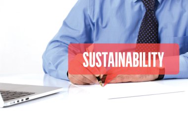 Ofiste çalışan iş adamı