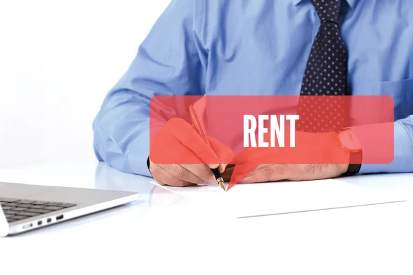 Businessman working at table — Stock Photo, Image