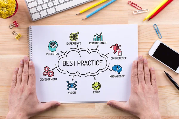 Best Practice chart — Stock Photo, Image