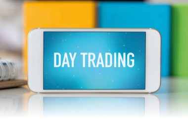 mavi ekran ile Smartphone