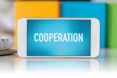 mavi ekran ile Smartphone