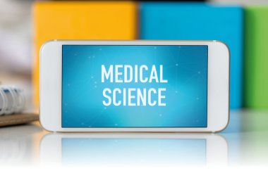 mavi ekran ile Smartphone 