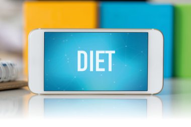 mavi ekran ile Smartphone