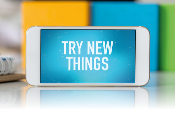 smartphone with blue screen