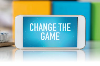 mavi ekran ile Smartphone