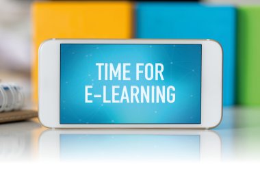 mavi ekran ile Smartphone