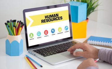 Konsept dizüstü bilgisayar ekranında