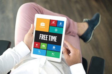 Tablet pc kullanma office insanlar