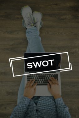 Genç adam dizüstü bilgisayarla yerde oturuyor.