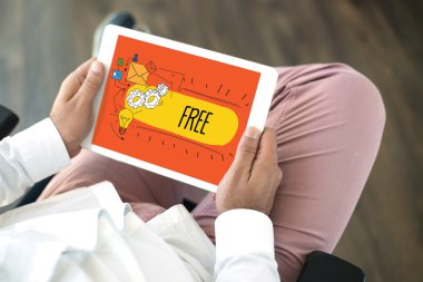 Tablet pc kullanma office insanlar