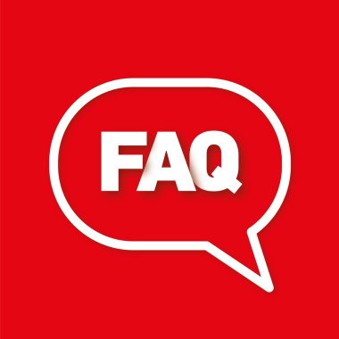 Kırmızı zemin üzerine konuşma balonu