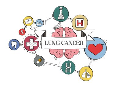 grafik sağlık simgeler 