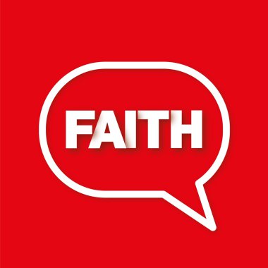 Kırmızı zemin üzerine konuşma balonu