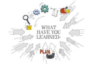 merkeze gösterilen doddle okları