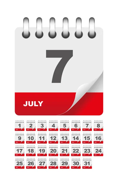 Щоденний календар іконки — стоковий вектор