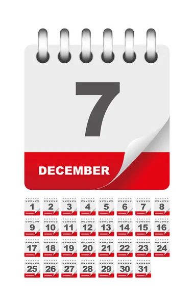 Dagelijkse kalender pictogrammen — Stockvector