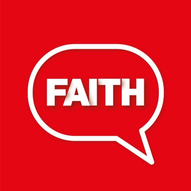 Kırmızı üzerinde konuşma balonu