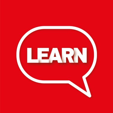 Kırmızı üzerinde konuşma balonu