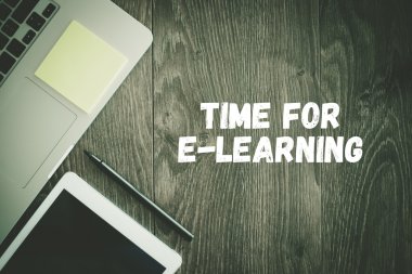  Zaman için E-öğrenme metin